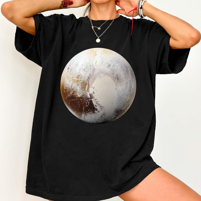 Pluto Planet Shirt, Solar System Graphic Tee, Astronomy T-Shirt, Space Lover Gift, Dwarf Planet Shirt, Science Teacher Tee