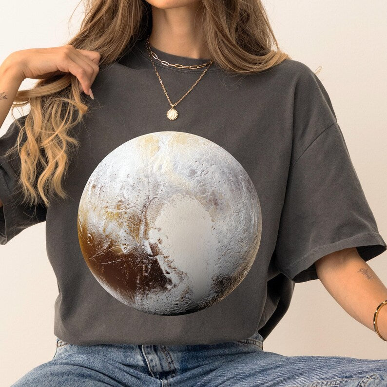 Pluto Planet Shirt, Solar System Graphic Tee, Astronomy T-Shirt, Space Lover Gift, Dwarf Planet Shirt, Science Teacher Tee