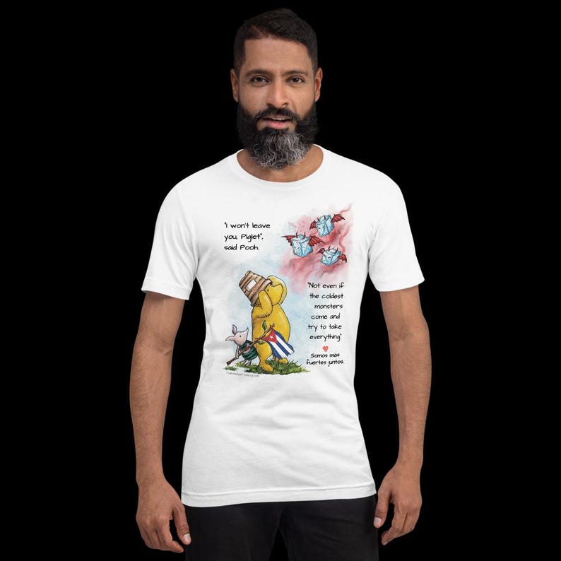 Pooh Piglet Stronger Together Shirt | Support Immigrants | Latino Pride (Cuba, El Salvador, Dominican Republic)