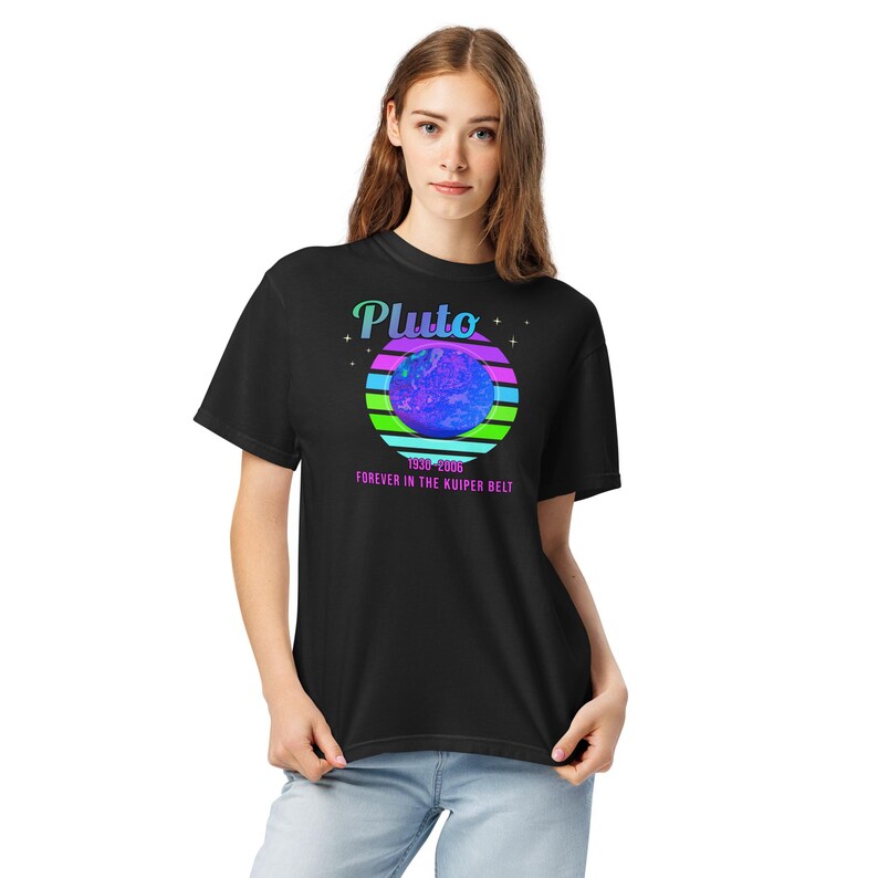 Funny Pluto Shirt Never Forget Science Space Humor Tee