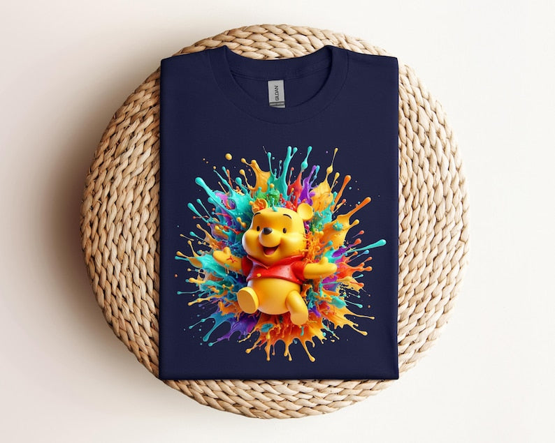 Watercolor Winnie The Pooh Characters Kids T-Shirt, Pooh And Friends Toddler Sweatshirt, Disney Baby , Disneyland Vacation Tee