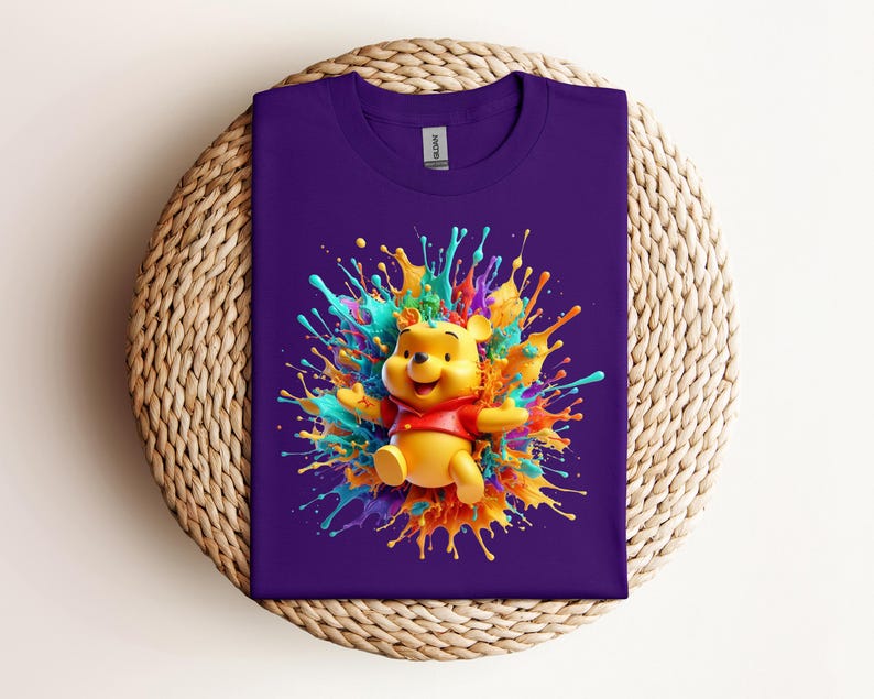 Watercolor Winnie The Pooh Characters Kids T-Shirt, Pooh And Friends Toddler Sweatshirt, Disney Baby , Disneyland Vacation Tee