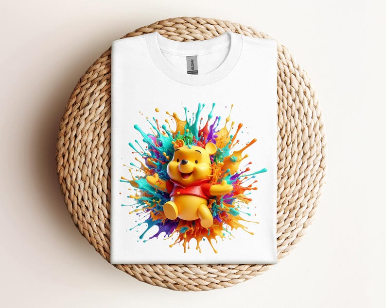 Watercolor Winnie The Pooh Characters Kids T-Shirt, Pooh And Friends Toddler Sweatshirt, Disney Baby , Disneyland Vacation Tee