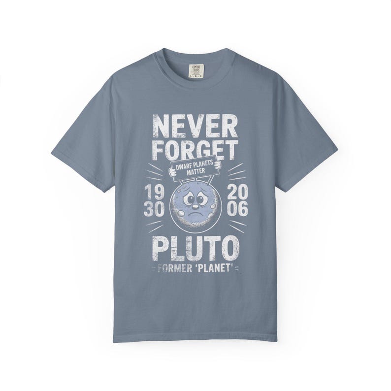 Never Forget Pluto T-shirt | Retro Former Planet Graphic 1930 2006