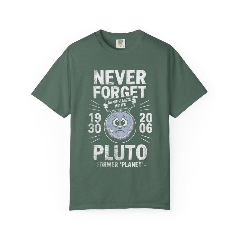 Never Forget Pluto T-shirt | Retro Former Planet Graphic 1930 2006