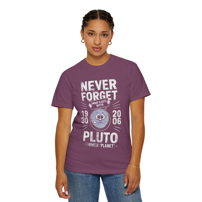 Never Forget Pluto T-shirt | Retro Former Planet Graphic 1930 2006