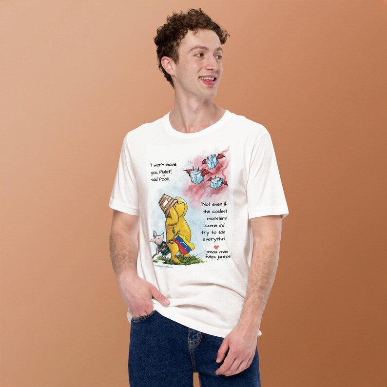 Pooh Piglet Stronger Together Shirt | Support Immigrants | Latino Pride (Cuba, El Salvador, Dominican Republic)