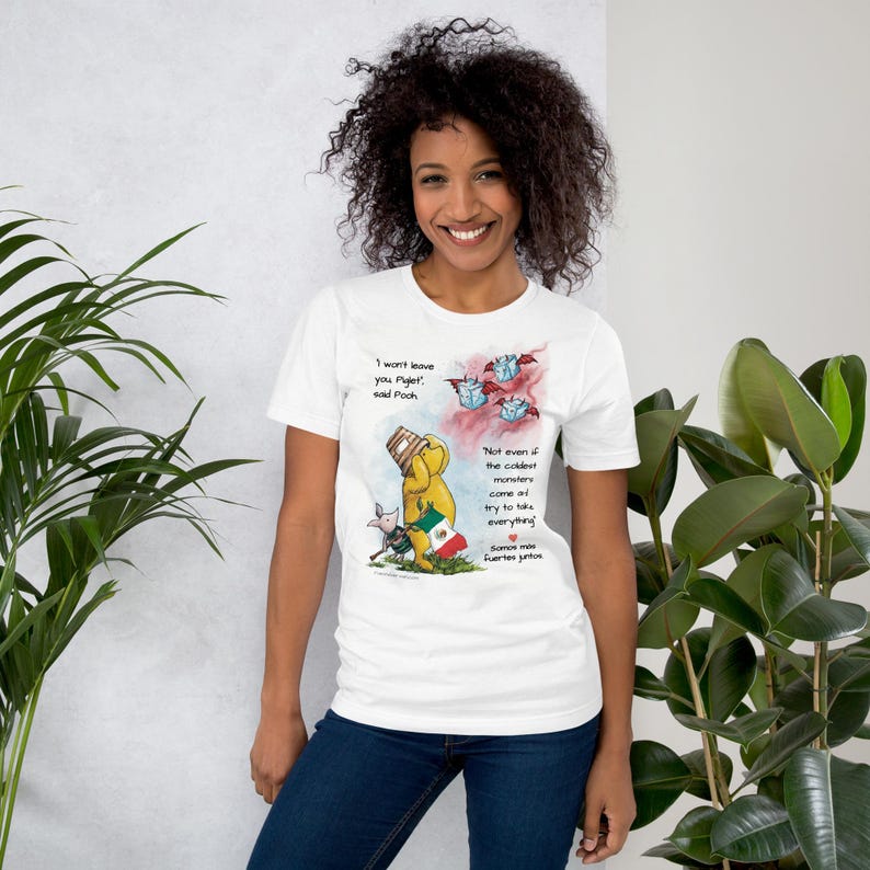 Pooh Piglet Stronger Together Shirt | Support Immigrants | Latino Pride (Cuba, El Salvador, Dominican Republic)