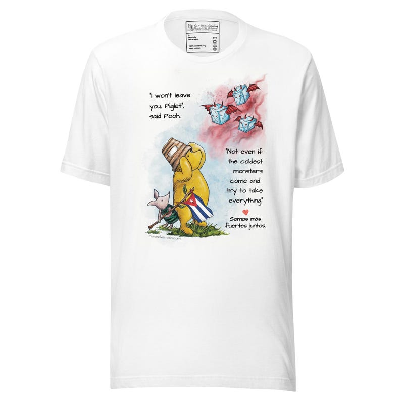 Pooh Piglet Stronger Together Shirt | Support Immigrants | Latino Pride (Cuba, El Salvador, Dominican Republic)