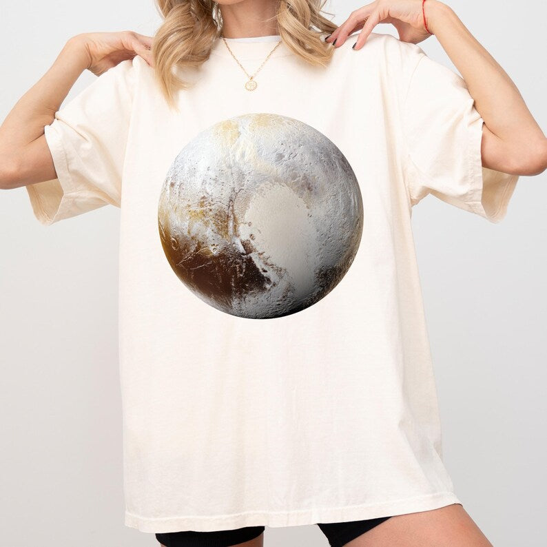Pluto Planet Shirt, Solar System Graphic Tee, Astronomy T-Shirt, Space Lover Gift, Dwarf Planet Shirt, Science Teacher Tee