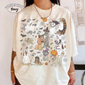 Comfort Colors Disney Dogs Group Halloween Witch T-Shirt, Lady and the Tramp Pluto Dalmatian Slinky Halloween Shirt, Disneyland Trip Shirt