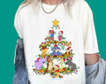 Disney Winnie The Pooh Christmas Tree T-shirt | Winnie The Pooh Christmas Lights Tee | Tigger Eeyore Piglet | Unisex Adult Kids Shirt R620