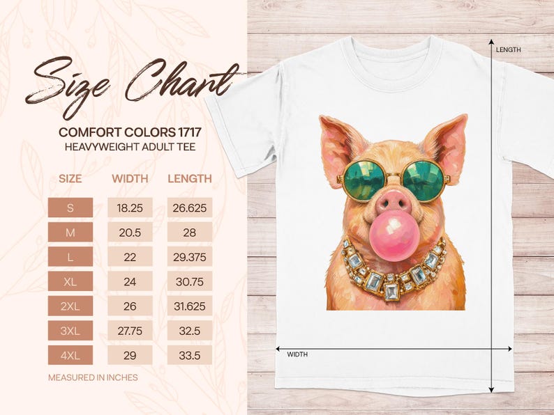 Pig Shirt Comfort Colors® Funny Pig Sweatshirt Bubble Gum Animal Tee Pig Lover Gift Farm Animal Lover Farmhouse Cute Piggy Novelty T-Shirt