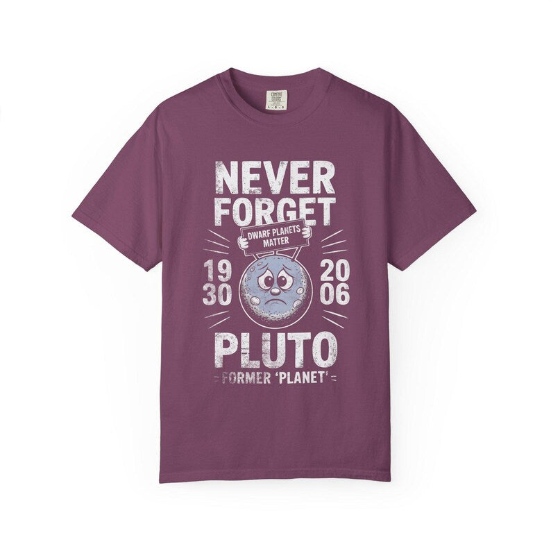 Never Forget Pluto T-shirt | Retro Former Planet Graphic 1930 2006