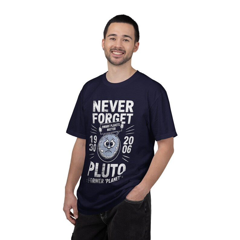 Never Forget Pluto T-shirt | Retro Former Planet Graphic 1930 2006
