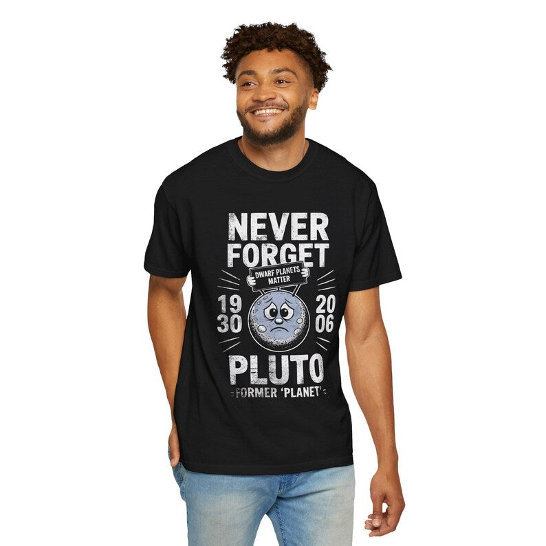 Never Forget Pluto T-shirt | Retro Former Planet Graphic 1930 2006
