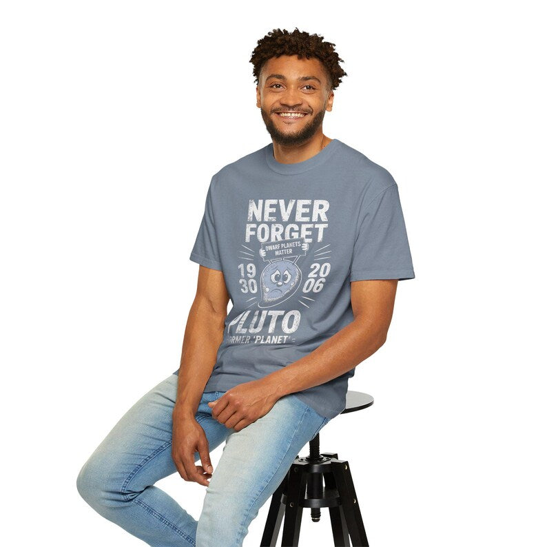 Never Forget Pluto T-shirt | Retro Former Planet Graphic 1930 2006