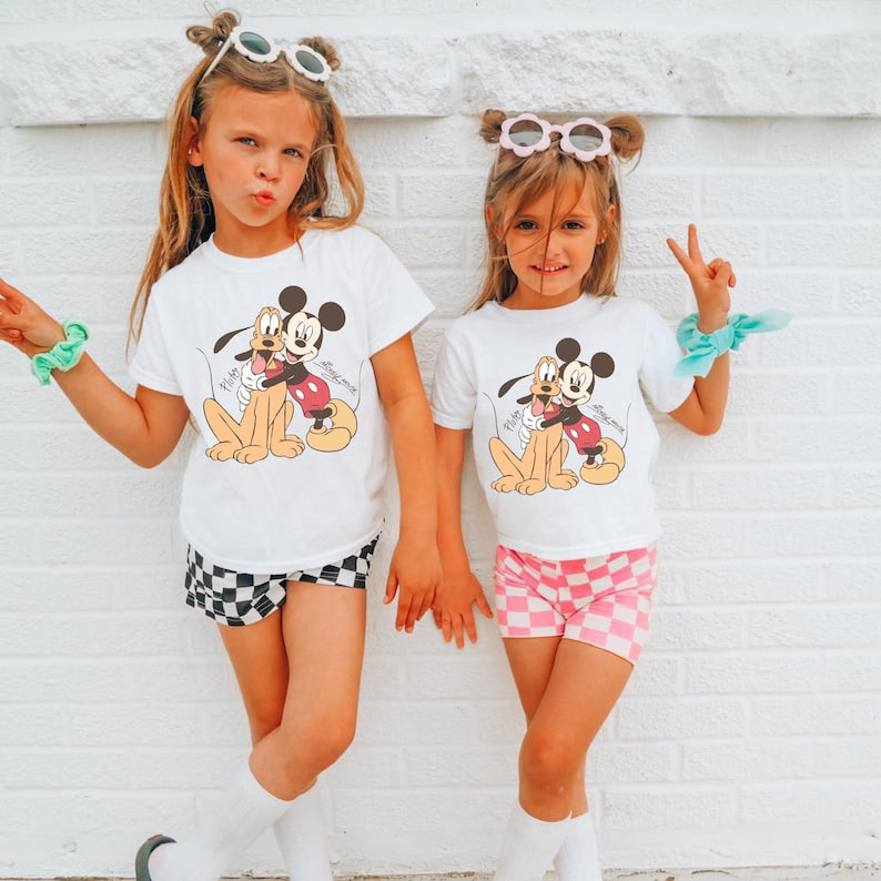 Mickey And Pluto Best Friends Shirt, Pluto Dog Kids Shirt, Kids Disney Pluto Mickey Shirt, Boy's Disney Shirt, Disney Dog Shirt
