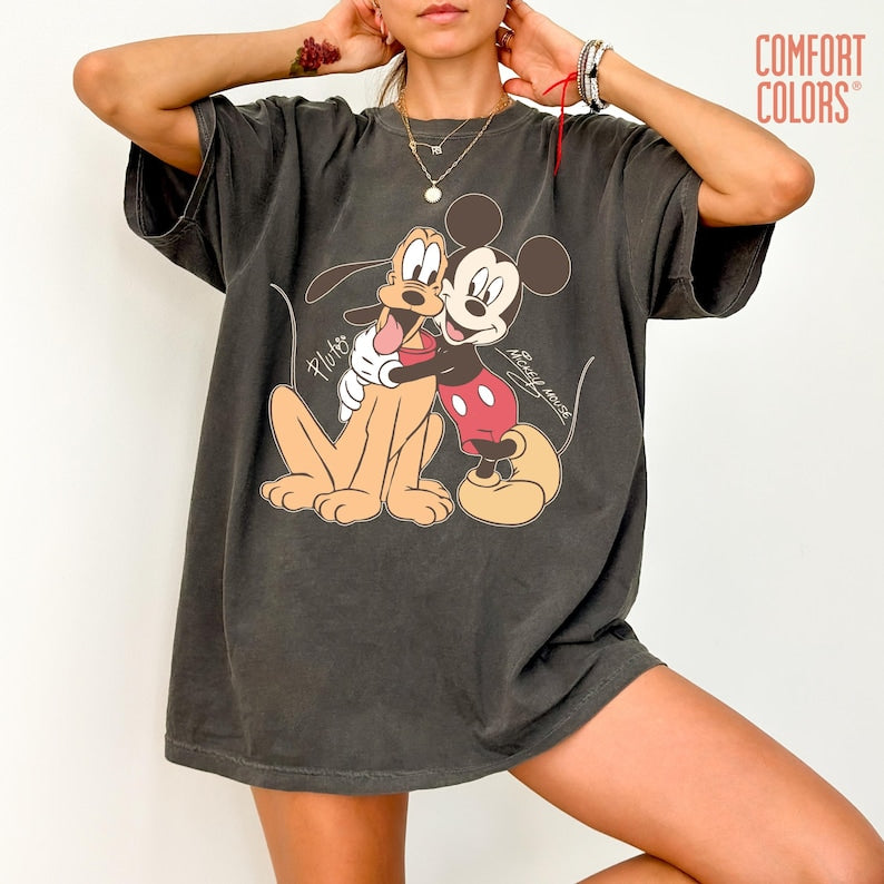 Mickey And Pluto Best Friends Shirt, Pluto Dog Kids Shirt, Kids Disney Pluto Mickey Shirt, Boy's Disney Shirt, Disney Dog Shirt