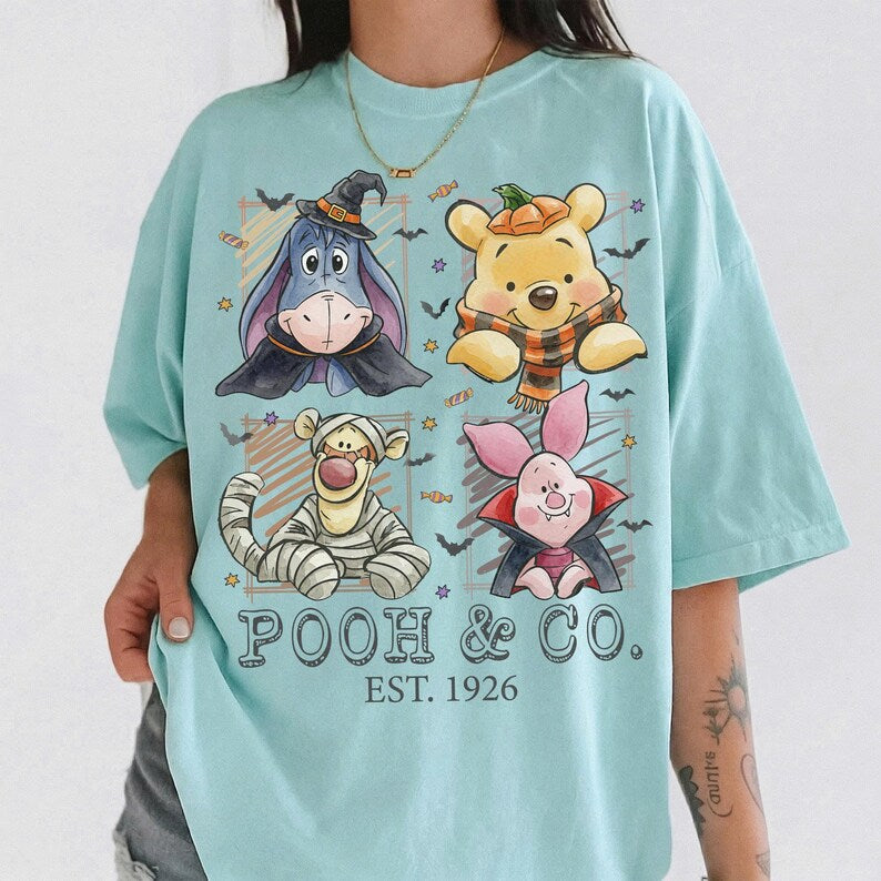 Retro Comfort Colors Winnie the Pooh & Friends Halloween product image 6