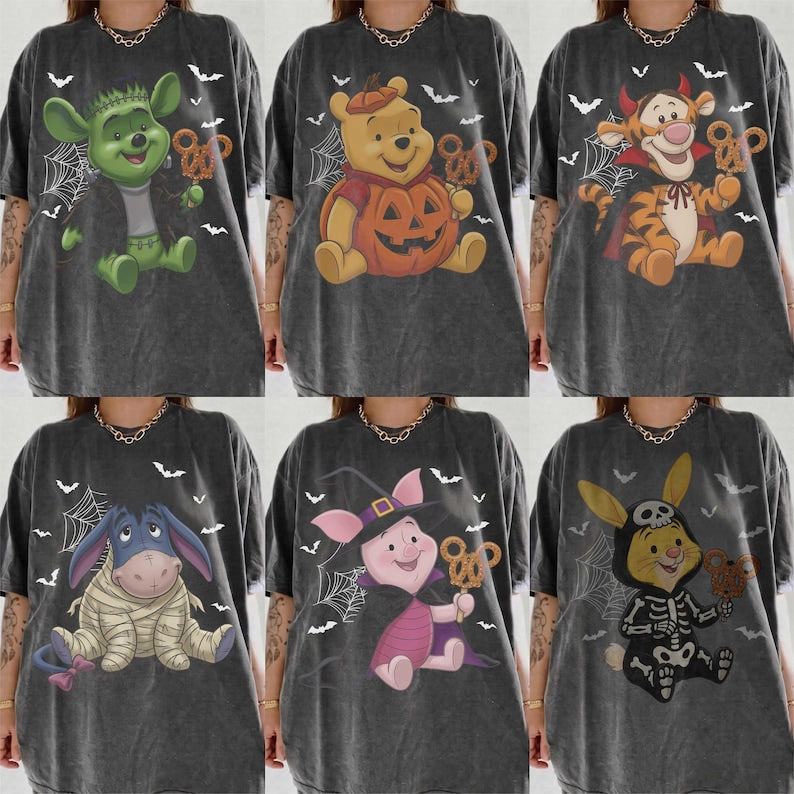 Retro Comfort Colors Winnie The Pooh All Characters product image 2