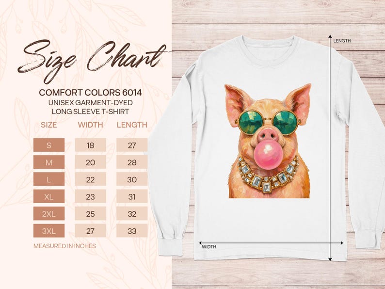 Pig Shirt Comfort Colors® Funny Pig Sweatshirt Bubble Gum Animal Tee Pig Lover Gift Farm Animal Lover Farmhouse Cute Piggy Novelty T-Shirt