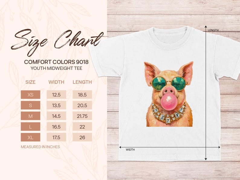 Pig Shirt Comfort Colors® Funny Pig Sweatshirt Bubble Gum Animal Tee Pig Lover Gift Farm Animal Lover Farmhouse Cute Piggy Novelty T-Shirt