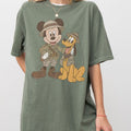 Retro Comfort Colors® Mickey Pluto Safari Shirt - Animal Kingdom Besties Tee, Matching Family Trip 2026, Girls Trip 2026 T-Shirt