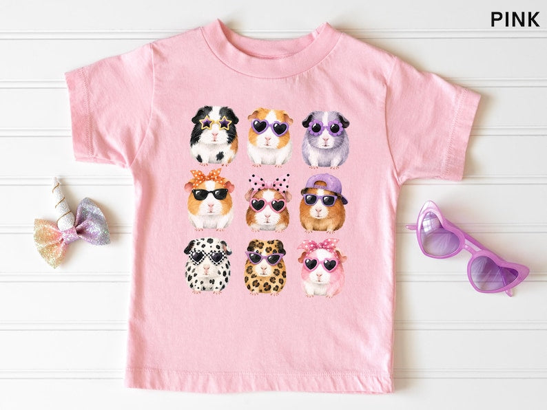 Funny Guinea Pig Shirt, Guinea Pig Lover Tee for Women Girls, Trendy Guinea Pig T-Shirt