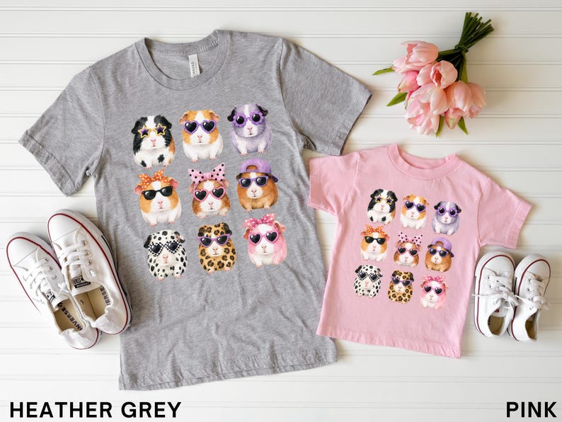 Funny Guinea Pig Shirt, Guinea Pig Lover Tee for Women Girls, Trendy Guinea Pig T-Shirt