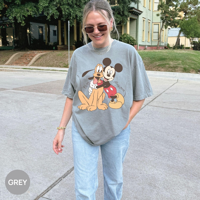 Mickey And Pluto Best Friends Shirt, Pluto Dog Kids Shirt, Kids Disney Pluto Mickey Shirt, Boy's Disney Shirt, Disney Dog Shirt