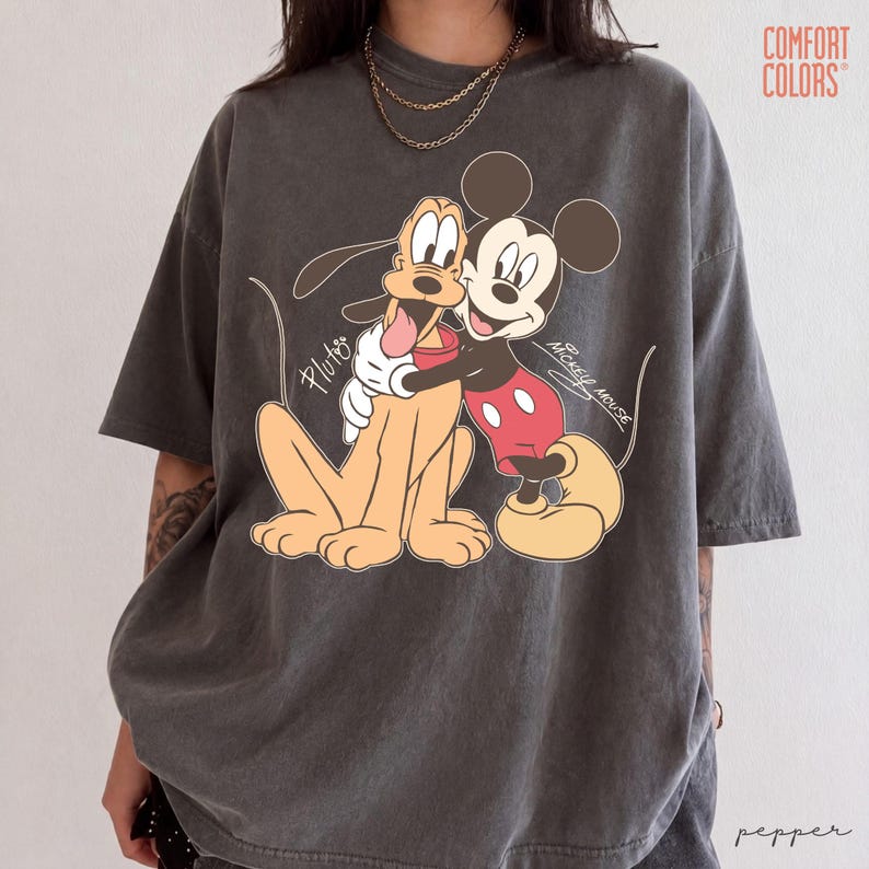 Mickey And Pluto Best Friends Shirt, Pluto Dog Kids Shirt, Kids Disney Pluto Mickey Shirt, Boy's Disney Shirt, Disney Dog Shirt