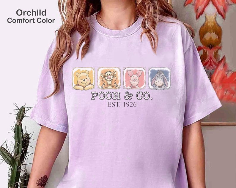 Disney Pooh & Co. Est. 1926 Shirt, Winnie the Pooh Friends Tee, Tigger Piglet Eeyore Shirt, Cute Disney Family Matching Vacation Tee