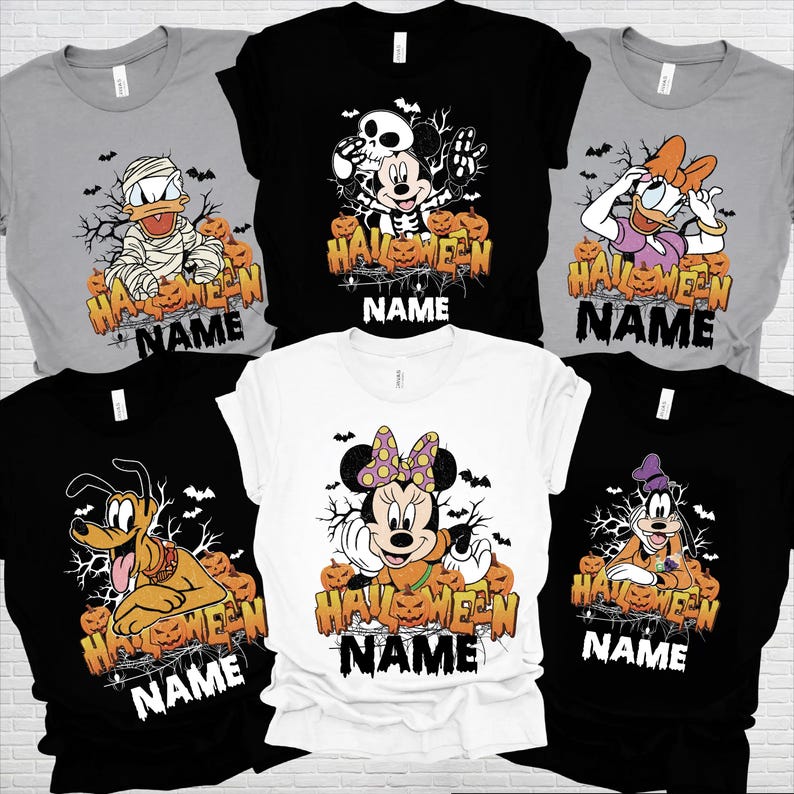 Disney Family Halloween Shirts 2026, Goofy Pluto Halloween Shirt, Matching Disney World Trip Family Outfits