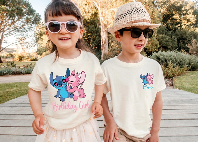 Custom Stitch Birthday Girl Shirt, Lilo and Stitch Party