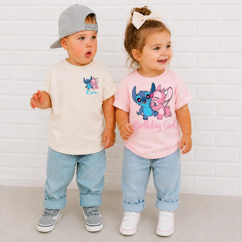 Custom Stitch Birthday Girl Shirt, Lilo and Stitch Party