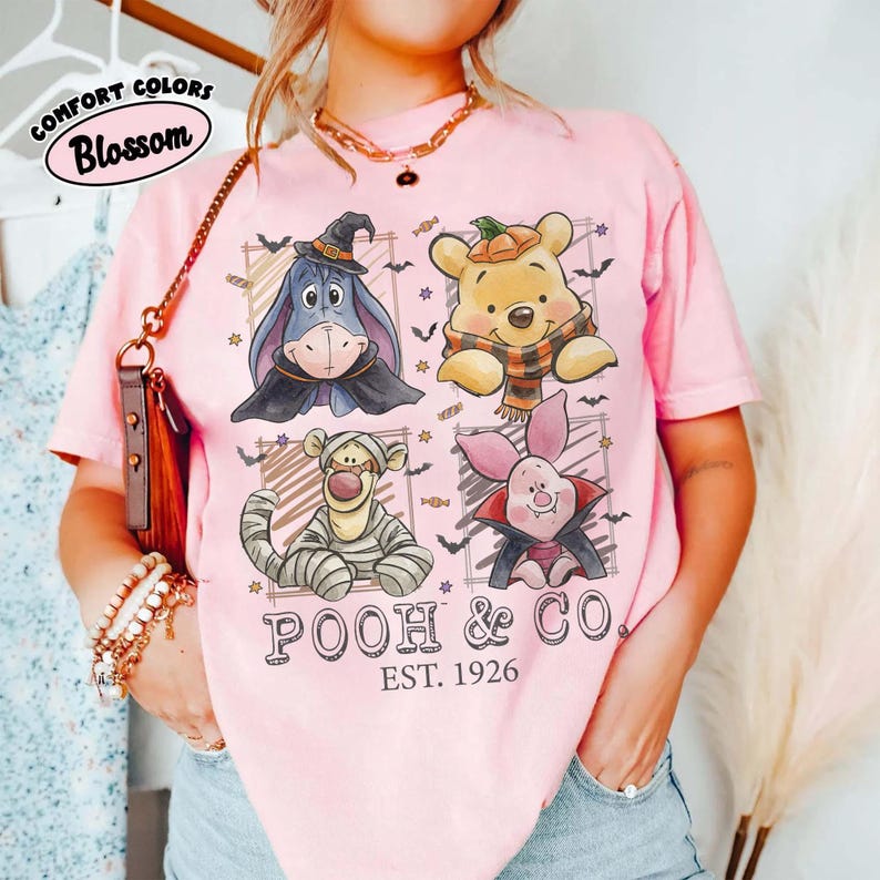 Retro Comfort Colors Winnie the Pooh & Friends Halloween product image 4