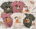 Disney Halloween Family Matching Tee 2026 - Mickey Minnie Donald Goofy Pluto 'Boo' Portrait Shirt for Vacation