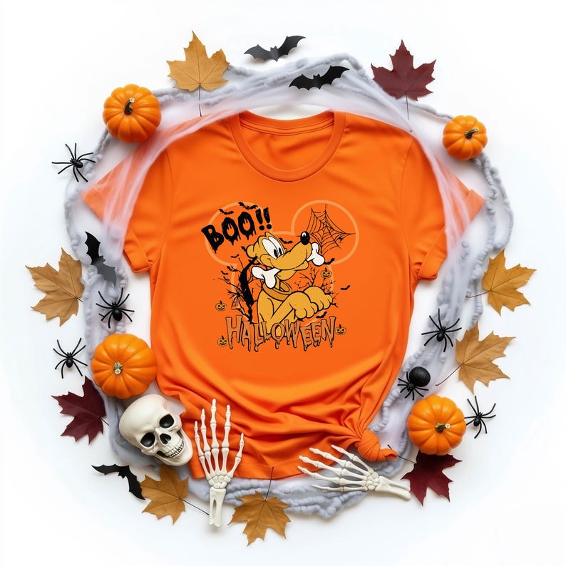 Disney Halloween Shirt – Mickey Minnie Halloween Shirt 2026 - Disney Family Matching Tee, Donald Goofy Pluto Boo Portraits Family Trip