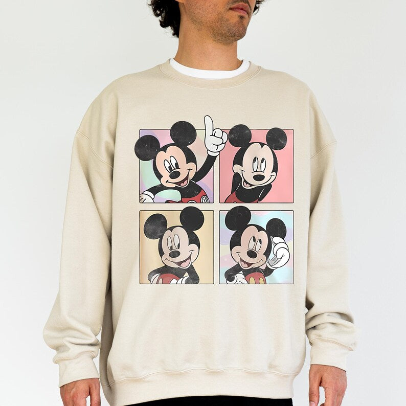 Disney Characters Sweatshirt Hoodie, Mickey Minnie Donald Daisy Goofy Pluto Shirt, Vintage Cartoon Crewneck, Disney Family Trip Gift