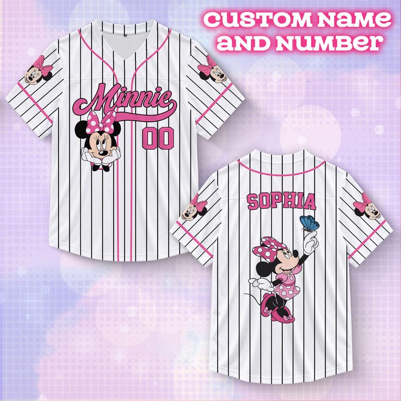 Mickey Character Football Jersey, Personalized Mickey Minnie Donald Daisy Goofy Pluto Soccer Jersey, Custom Name Number Family Jersey Shirt
