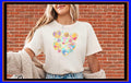 Cute Bear and Friends Heart Shirt Pastel Hundred Acre Wood Tee Tigger Piglet Eeyore Roo Honey Pot Gift for Her Hoodie OP251