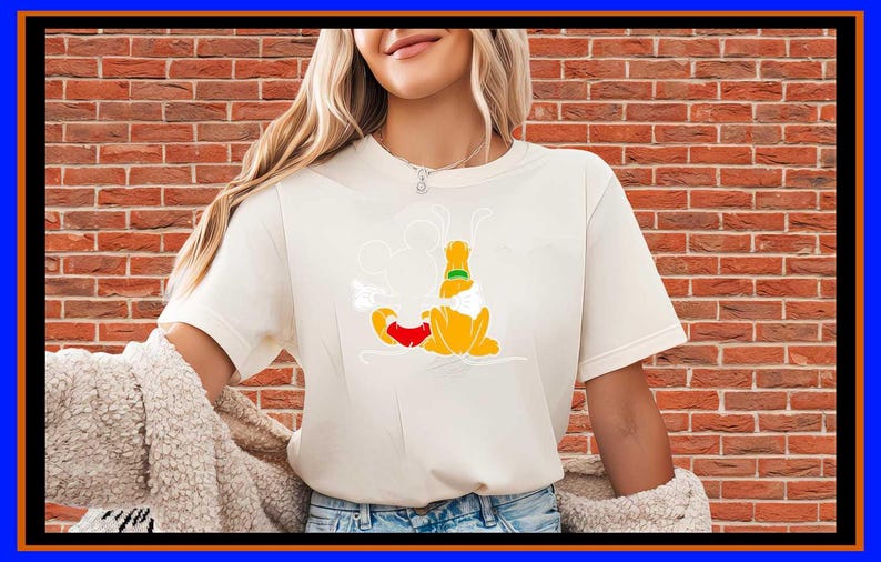 Mickey and Pluto Best Friends T Shirt Minimalist Disney Vacation Hoodie Magic Kingdom Family Trip Shirt Mouse and Dog Graphic Tee OP255