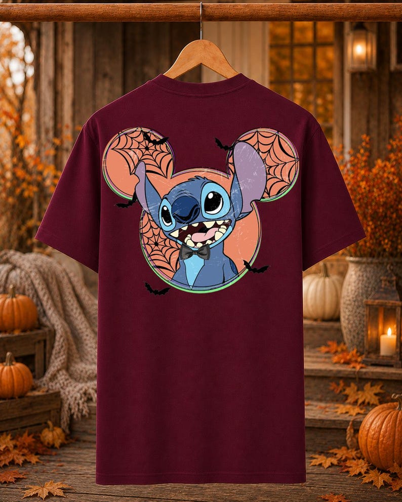 Stitch Angel Bride Halloween DTF, Couples Halloween DTF Transfer Ready For Press, Spooky Season Dtf Prints, Ready To Press, Direct To Film