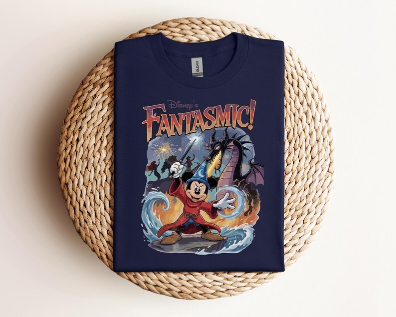 Mickey Mouse Fantasmic Shirt, Disney Characters Tee