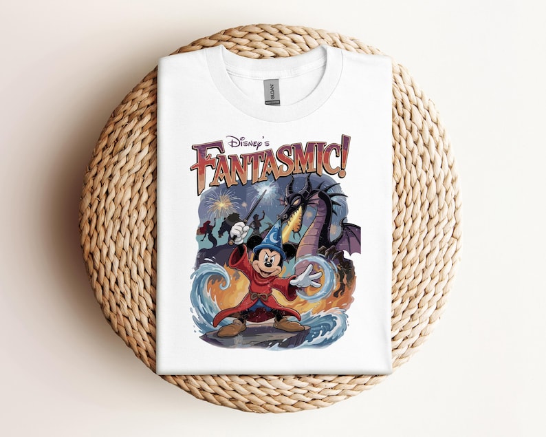 Mickey Mouse Fantasmic Shirt, Disney Characters Tee