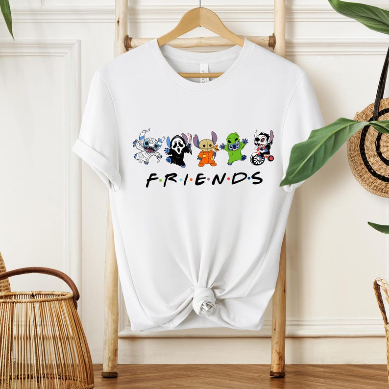 Halloween Stitch Angel Couple Shirt, Ghost Stitch Angel Disney Halloween Shirt, Matching Disney Couples Shirt, Spooky Season Graphic Tee