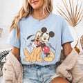 Mickey Mouse Pluto Shirt, Disney Best Friends T-Shirt, Vintage Cartoon Tee, Cute Theme Park Vacation Shirt, Classic Character Gift