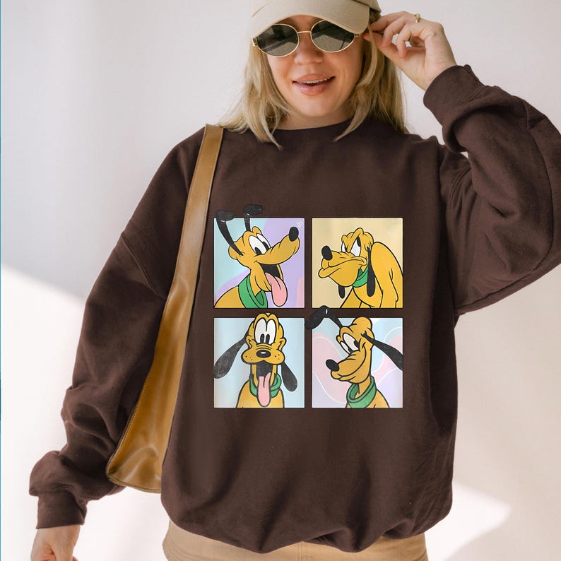 Disney Characters Sweatshirt Hoodie, Mickey Minnie Donald Daisy Goofy Pluto Shirt, Vintage Cartoon Crewneck, Disney Family Trip Gift