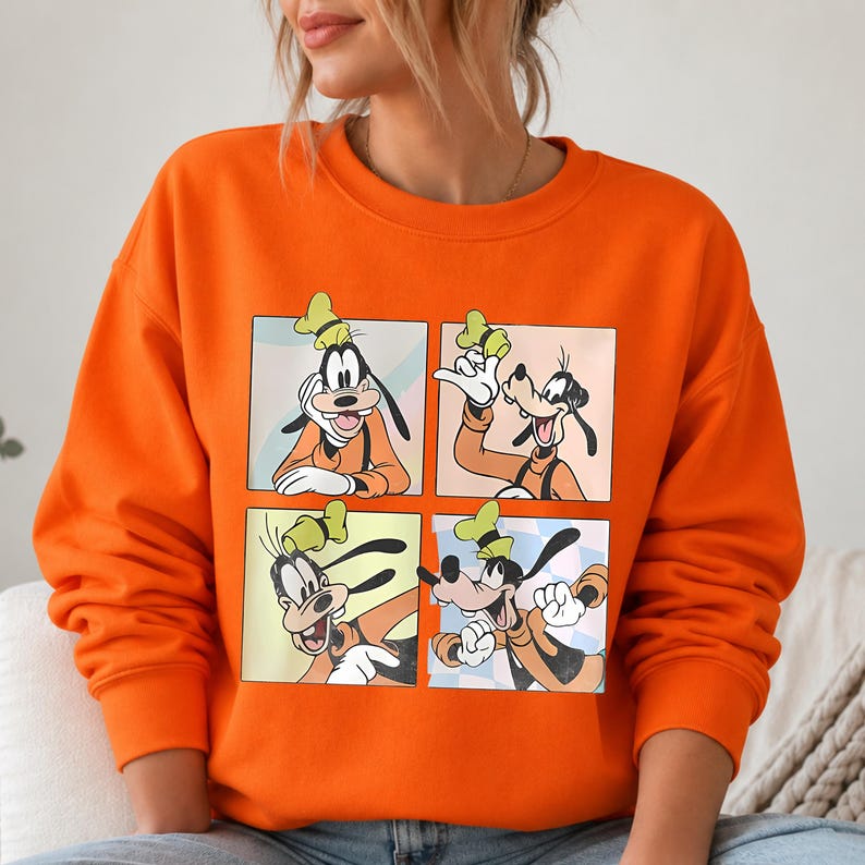 Disney Characters Sweatshirt Hoodie, Mickey Minnie Donald Daisy Goofy Pluto Shirt, Vintage Cartoon Crewneck, Disney Family Trip Gift